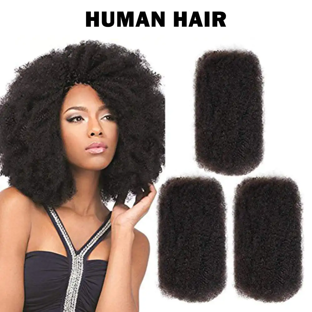 Brazilian Remy Hair Afro kinky Curly Bulk Human Hair For Braiding 1 Bundle 30g/pc Natural Color Braids Hair No Weft 1