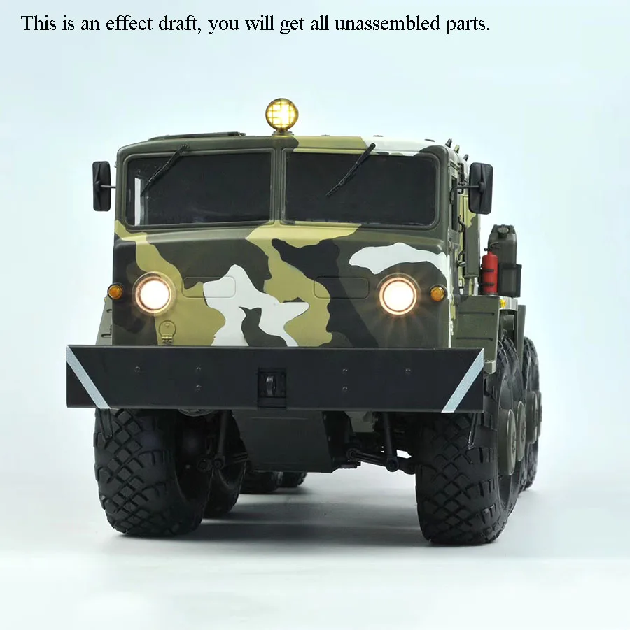 CROSS 1/12 RC Off Road Car Military Truck BC8A Mammoth 8*8 KIT W/ Motor Light System Unassembled Gifts for Boys Model TH11099 3
