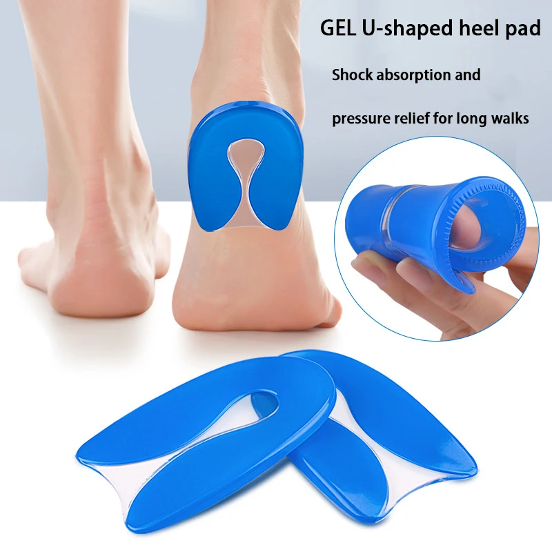 وسادة كعب جديدة من السيليكون على شكل حرف U ممتصة ل...