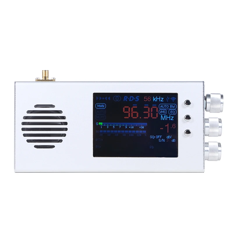 New Tef6686 Full Band Fm/mw/short Wave Hf/lw Radio Receiver + 3.2inch ...