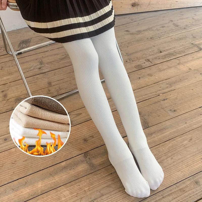 Mallas gruesas y cálidas para niña, Leggings forrados de algodón,  pantalones largos, ropa de invierno, 2020 - AliExpress