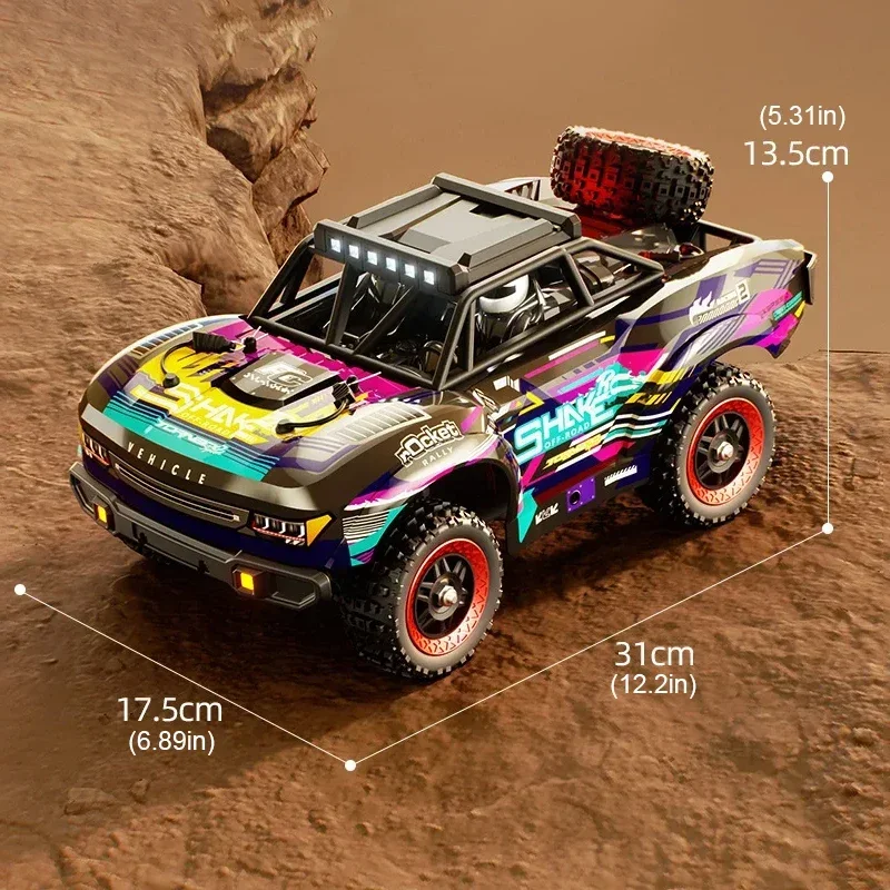 Rc Car Full Size Off-Road Crawler Professional Carbon Brush Remote Control Car High Speed Short Card Adult Racing Toy Gift