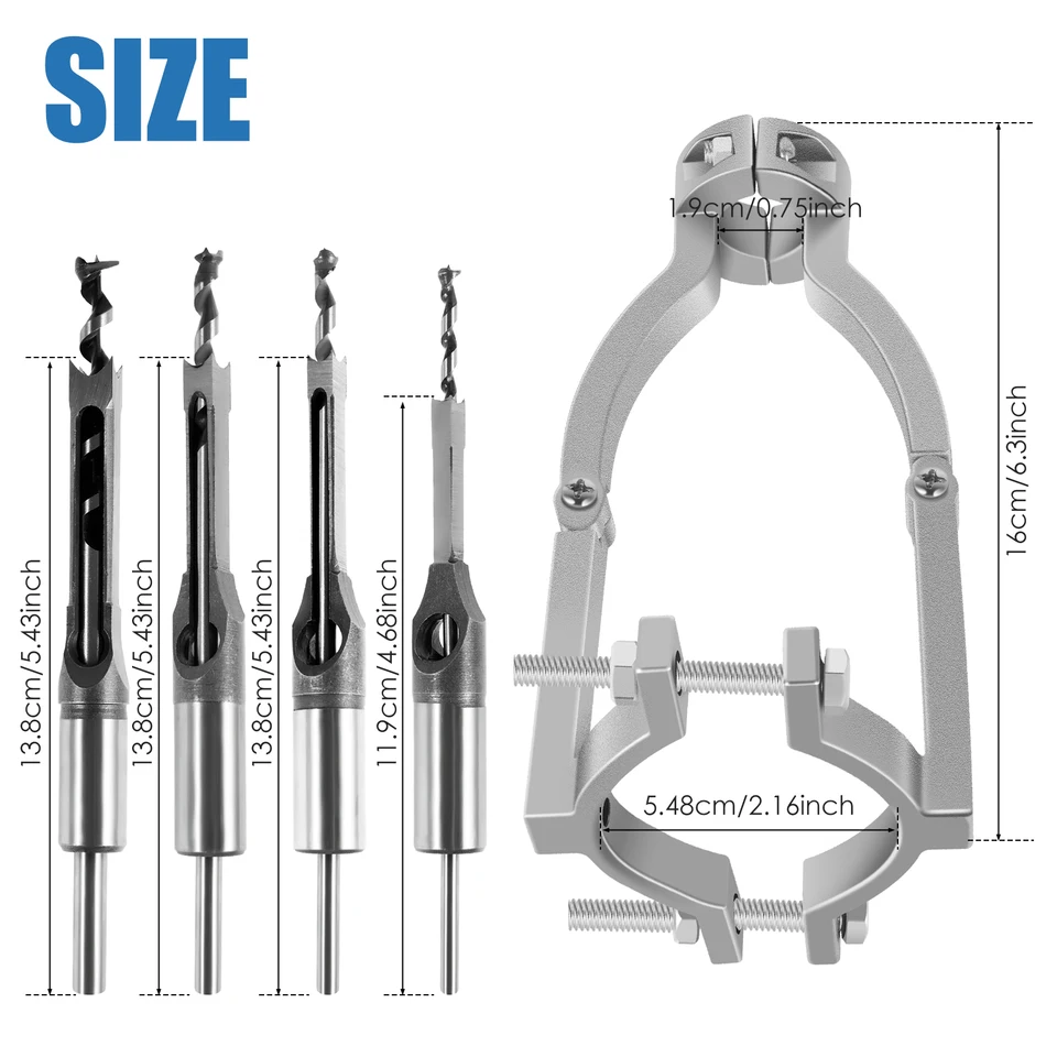 Drill Press Uxcell Square Hole Drill Bit 1 2 High-carbon Steel