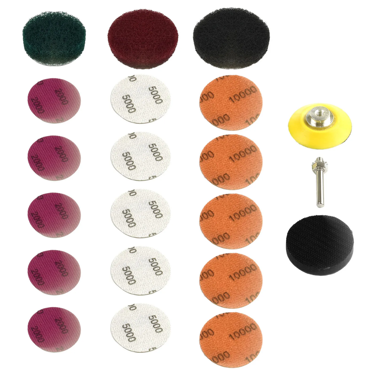 

For Car Headlight Polishing Scouring Pad Restoration Kit Electric Drill Drill Adaptor Polishing Cleaning Tools Abrasive Tools