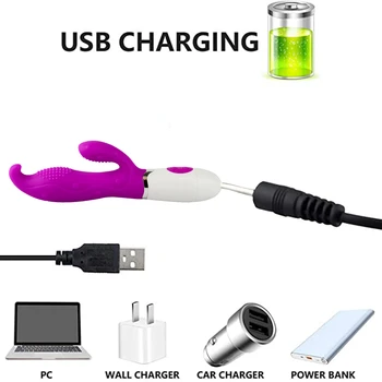 Silicone Dildo Vibrator for Women Vagina Massage G Spot Rabbit Vibrator Anal Pussy Stimulator Sexo Toys for Adult Women Sex Shop 3