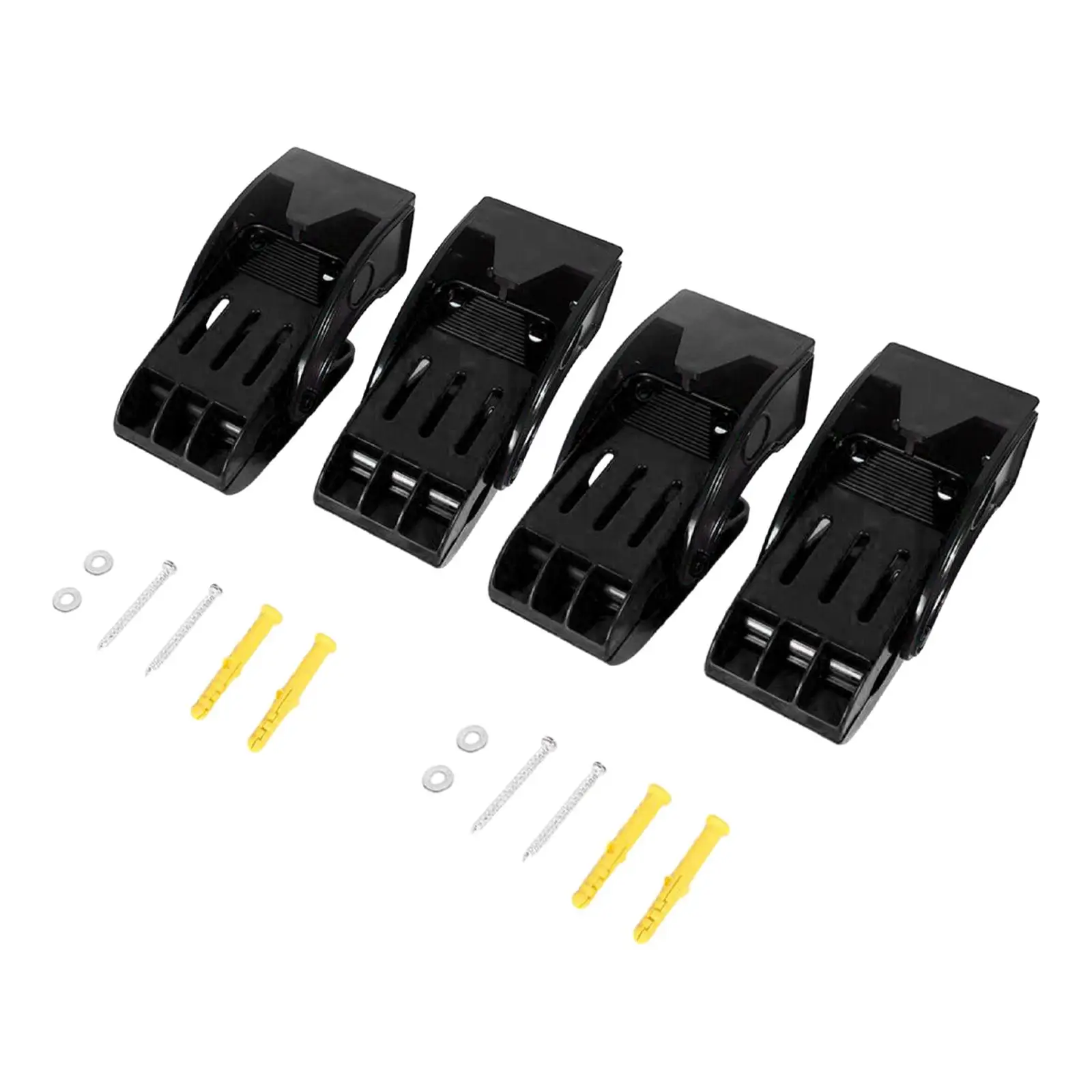 

4 Pieces Car Wash Floor Mat Clamps Wall Mounted for Detailing Tool