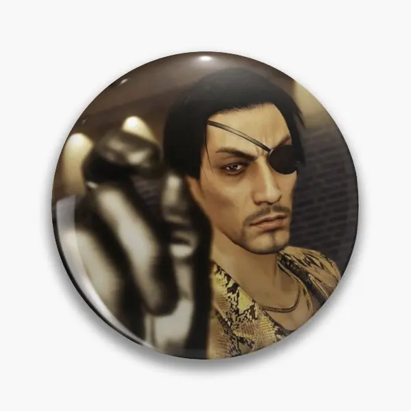 

Мягкая булавка Goro Majima, модный значок для одежды, ювелирные изделия, креативная булавка на лацкан, милый забавный металлический декор, брошь на шляпу, мультяшный воротник