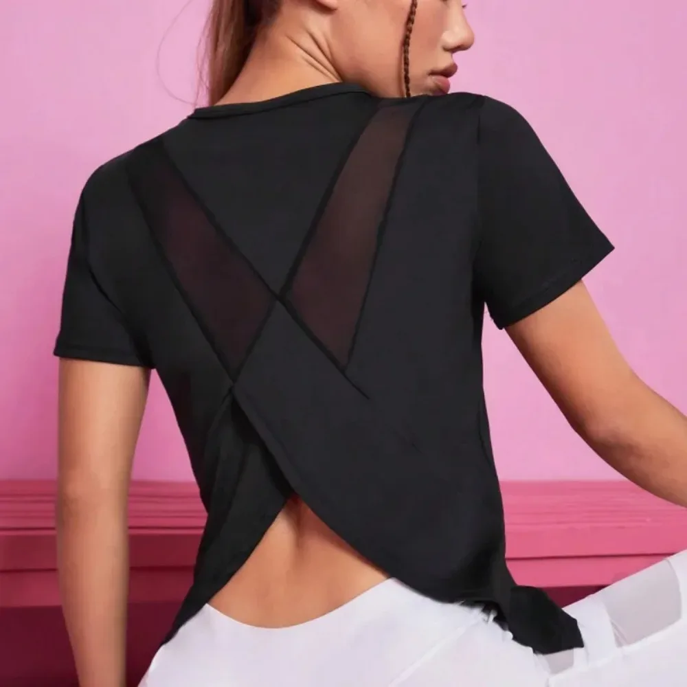 Women Seamless Yoga T-Shirt Female Fitness Crop Top Workout Gym Training Shirts Athletic Short Sleeve Yoga T-shirts Sportswear sports t shirt yoga top