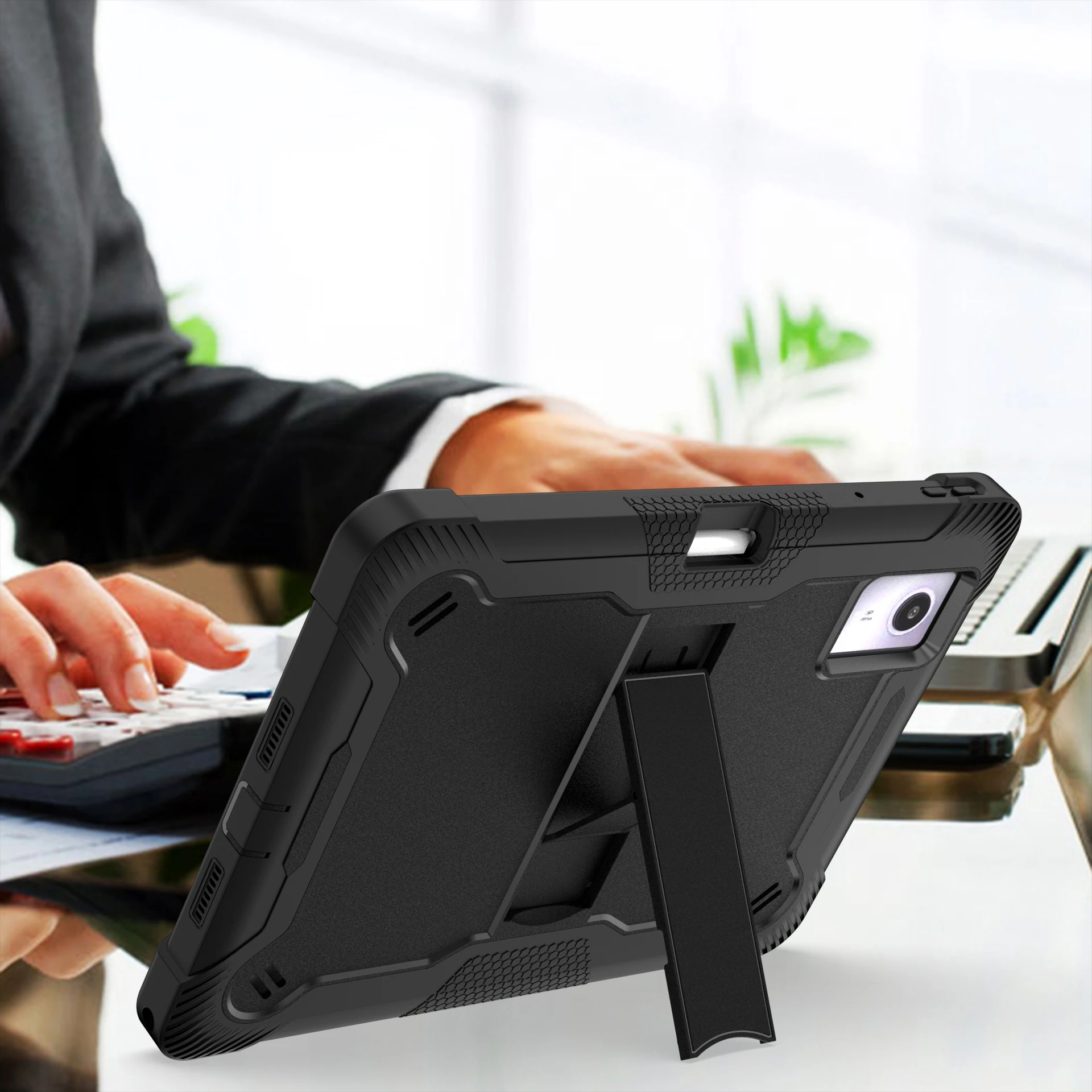 Heavy Duty Protective Tablet Stand Cover with Pen Slot