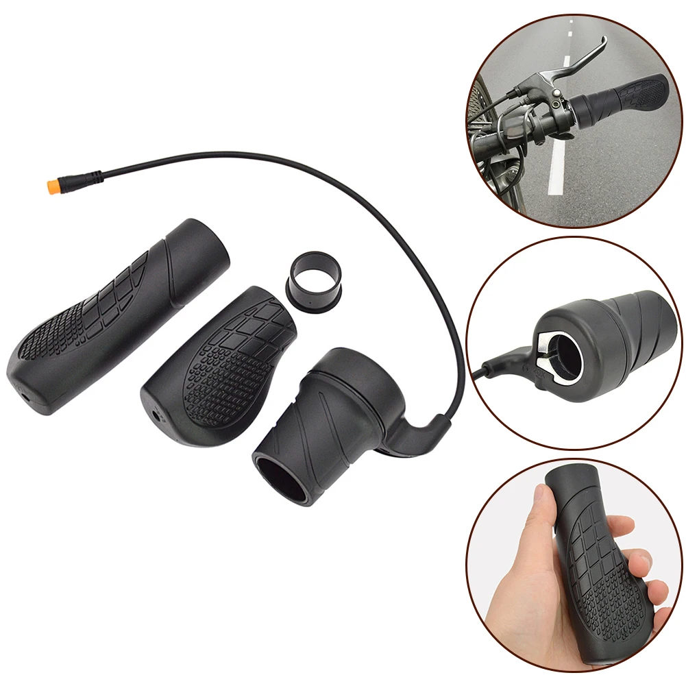 

Universal Electric Bicycle Split Handle Half Turn Throttle Accelerator Handle Grip Waterproof E-scooter Throttle Handlebar Grip