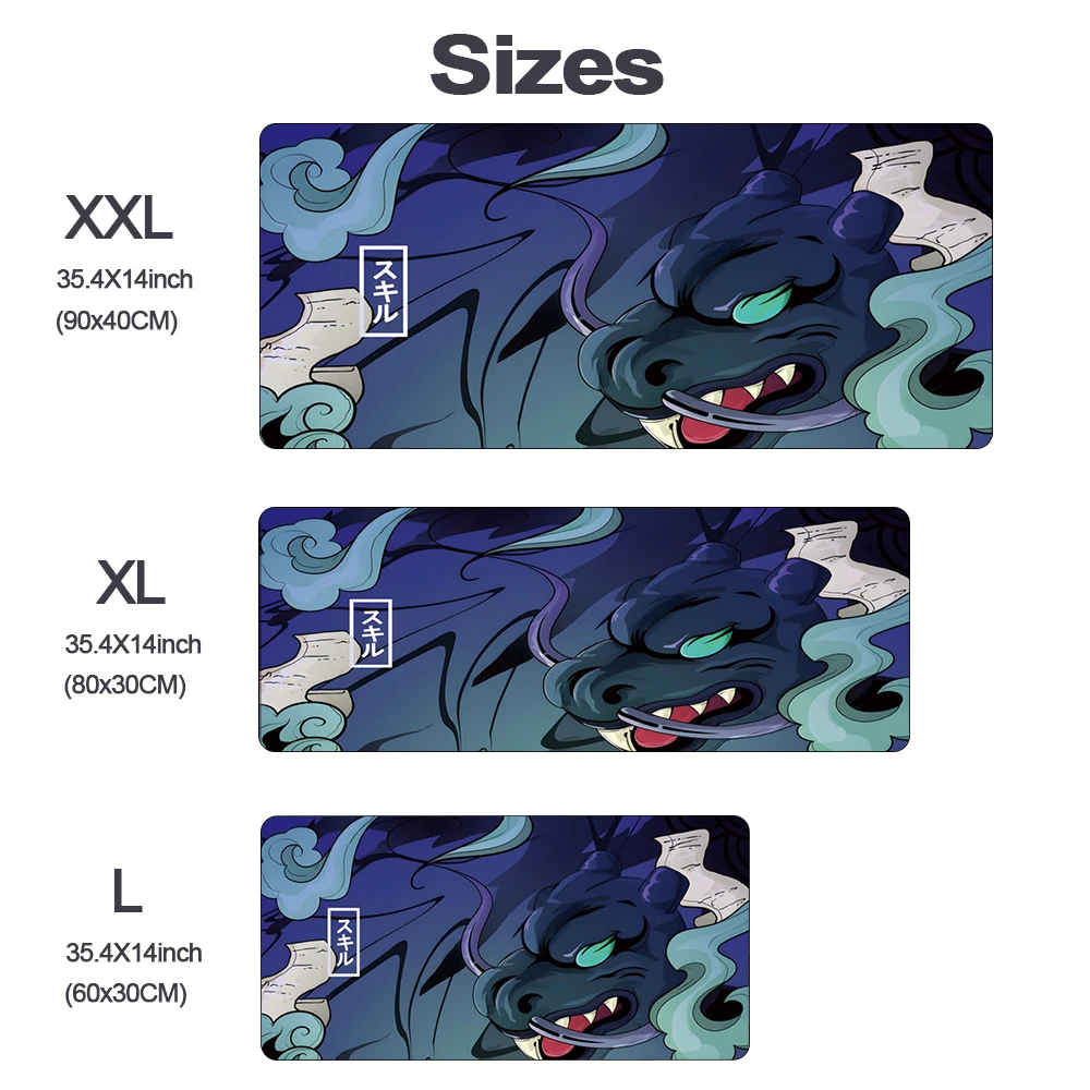 Grande Mouse Pad com Chinese Dragon Print Acessórios para Jogos Escritório Computador Teclado pc Gamer Laptop Desk Mat hd Xxl 100x50 - Imagem 3