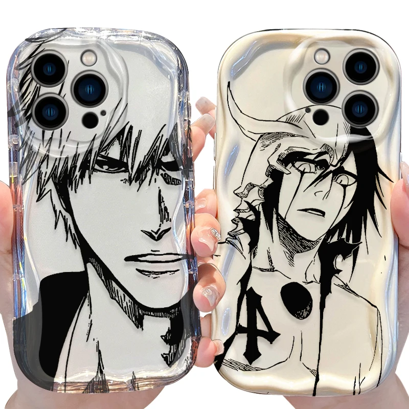 Stylish Anime Bleach Wave Design Shockproof Phone Case