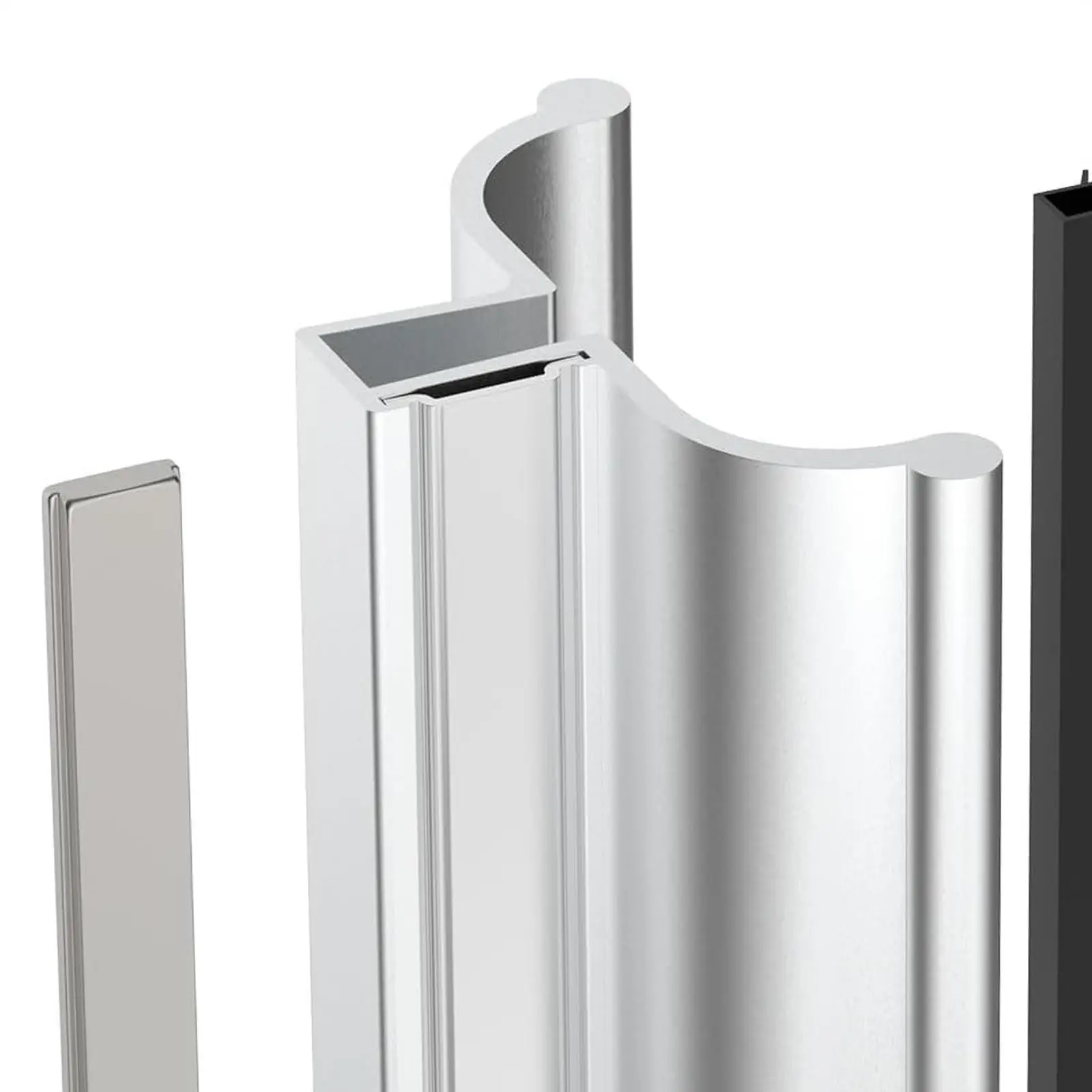 Frameless Shower Door Handle Sturdy Parts for Glass Shower Doors Home Hotel 5