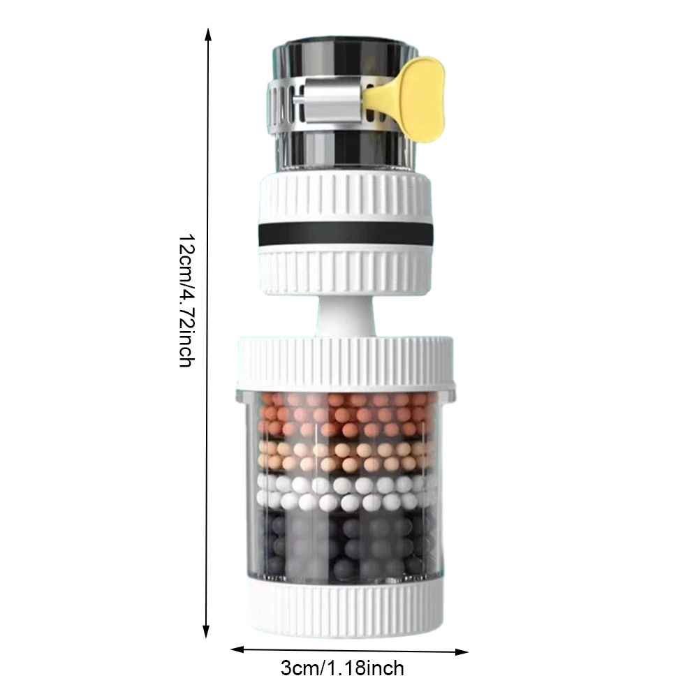 6 Layers Water Faucet Filter Household Kitchen Faucet Aerator Mini Tap 360 Degree Rotation Splash Nozzle Water Clean Purifier