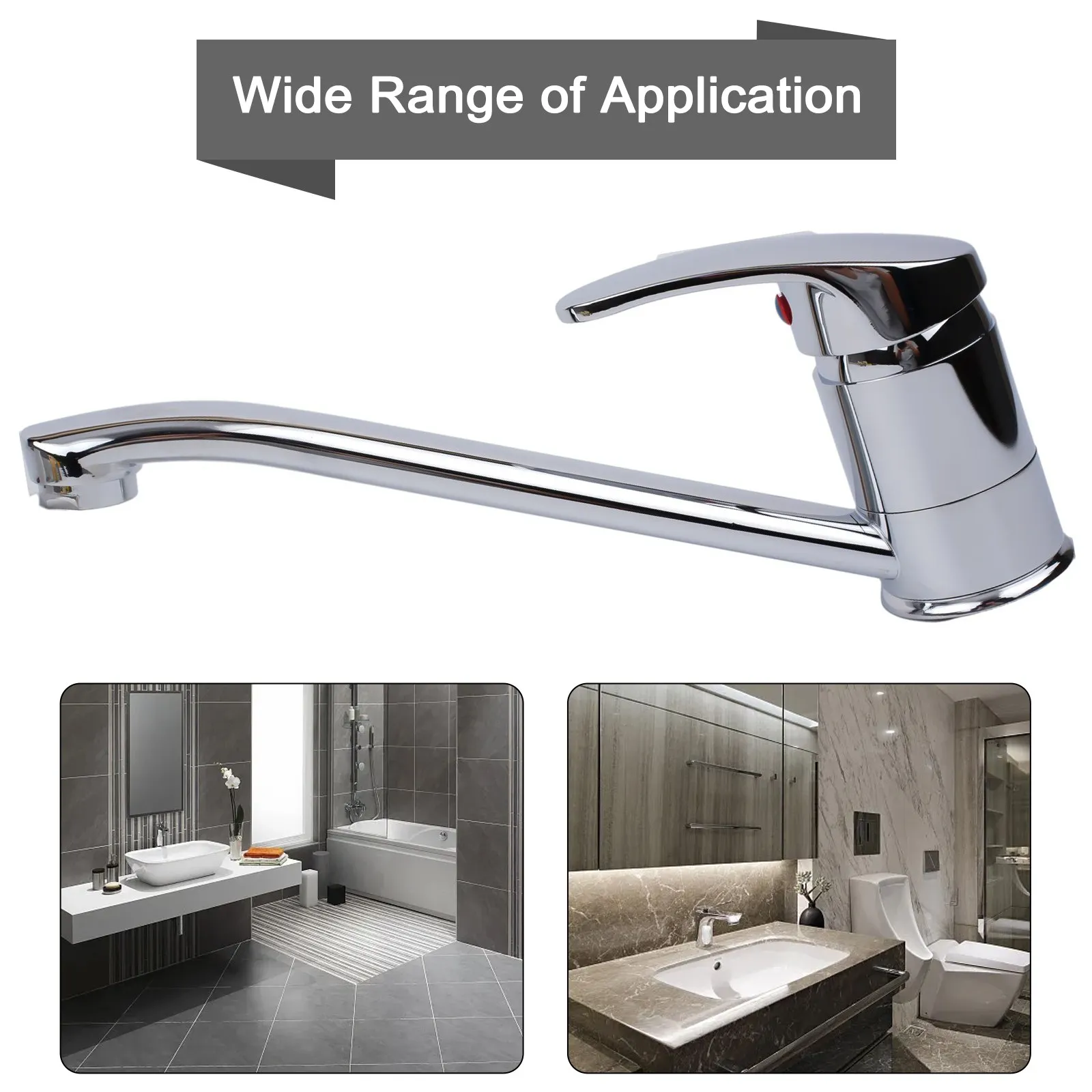 

Tap Kitchen Faucet Accessories Basin Hot Cold Water Single Handle Swivel Faucet Washbasin Water Nozzles Zinc Alloy High Quality