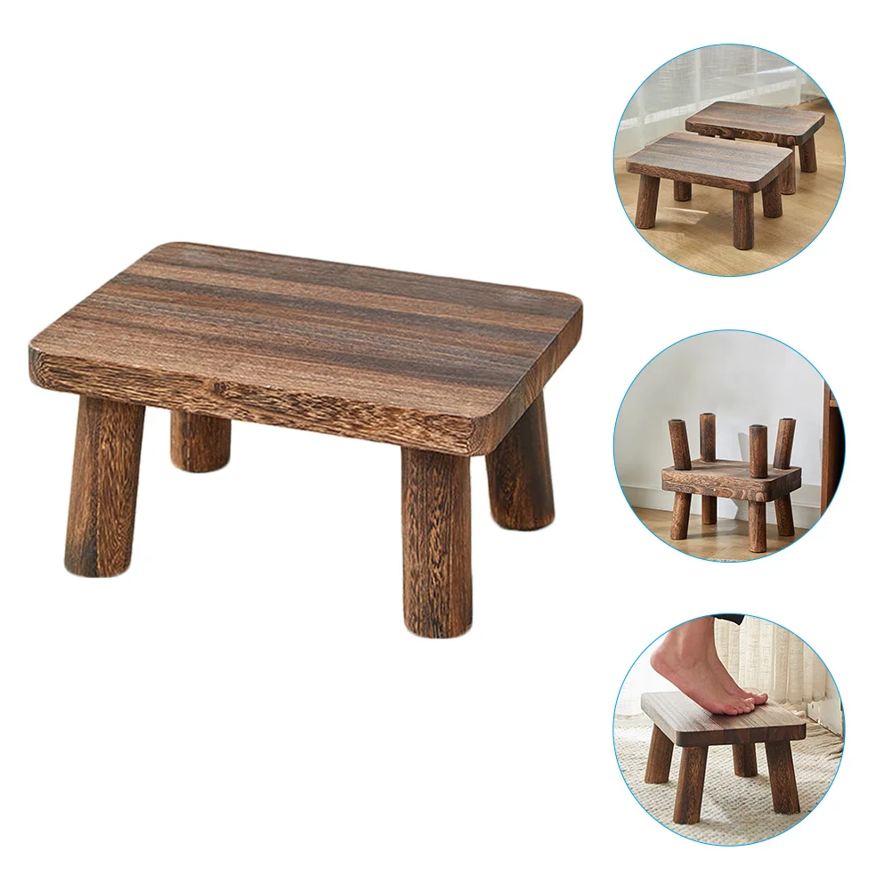 

Wooden Bedside Step Stool Indoor Outdoor Mobility Step Stool Portable One Step Stool Heavy Duty Stepping Stools Bedroom