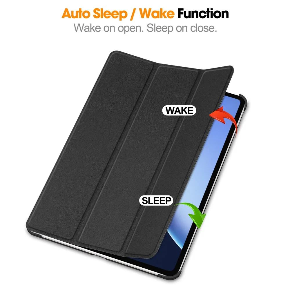 Enhanced Tri-Folding Stand Smart Tablet Case - Premium Protective Cover