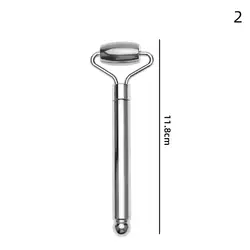 Stainless Steel Facial Roller & Gua Sha Massage Tool for Skin Tightening and Lifting (2)