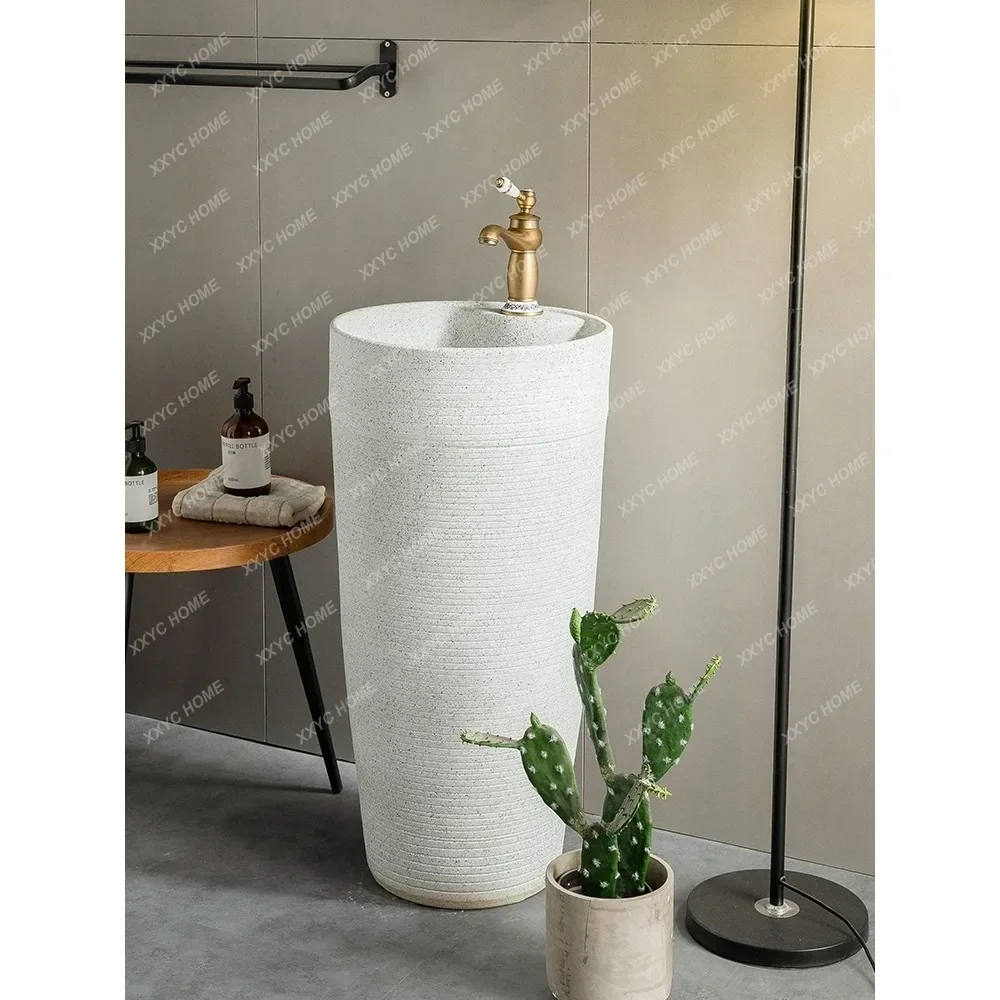 

Column Basin Sink Outdoor Wash Basin Pedestal Basin Integrated Floor-Standing Column Washbasin Vertical Inter-Platform Basin