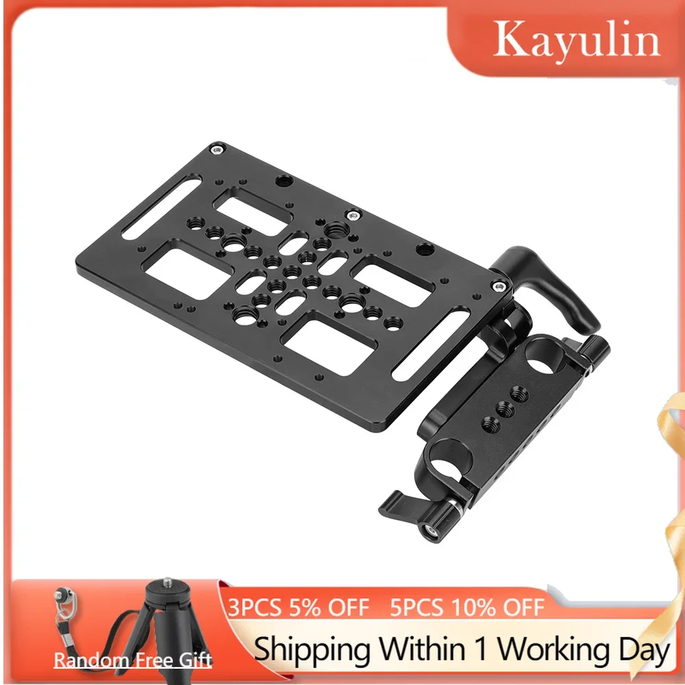 

SZRIG Cool Cheese Plate Battery Backboard Mounting Plate 180 Degrees Up Down Adjustable For Dslr Support System Batteries Boxes