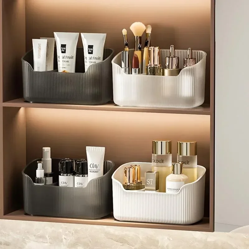 Large Capacity Cosmetic Storage Box, Multifunctional Makeup Organizer for Bathroom & Bedroom – Mirror Cabinet Design Storage 2