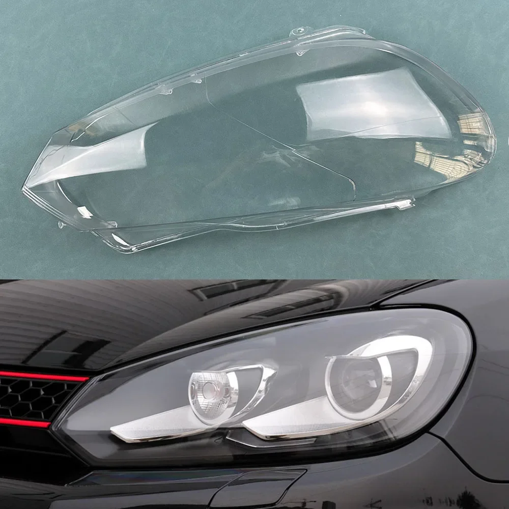 

Для Volkswagen VW Golf 6 Xenon GTI автомобильные аксессуары налобный фонарь чехол для фары прозрачный абажур из оргстекла 2010-2013