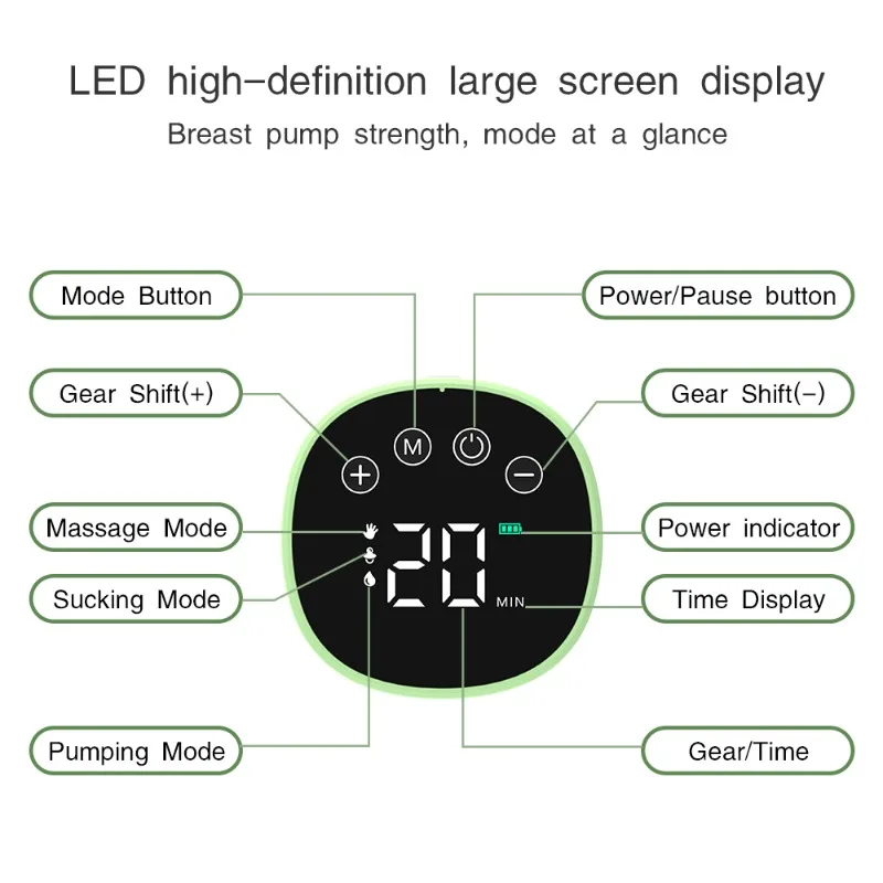 Electric Breast Pumps Portable Hands Free Wearable Breast Pump Silent Comfort Breast Milk All new models Extractor Collector 3