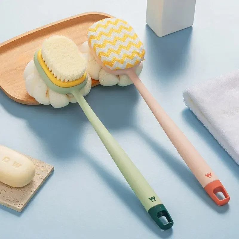 Luffa Rückenschrubber Mit Holzgriff – 38 Cm Lang, Nylonnetz, Für Rücken & Körper