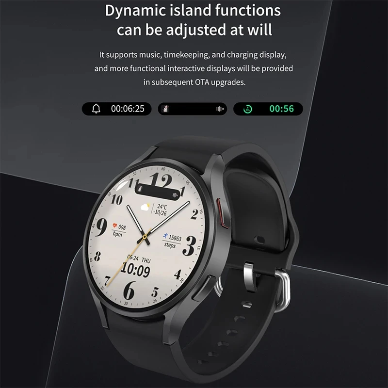 Pentru Samsung Galaxy Watch 6 2024 Nou GPS Track Smart Watch Bărbați Amoled Afișează întotdeauna Ceas cu temperatură corporală BT Talk Smart Watch_voghion.com