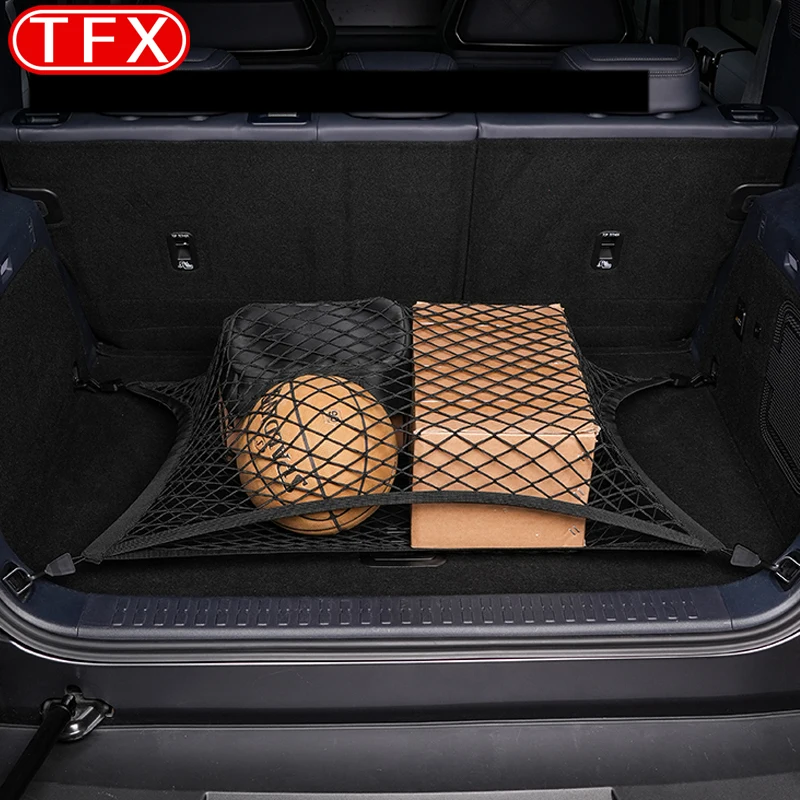 BYD 레오파드 5 2023-2024 자동차 트렁크 메쉬 포켓 수하물 보관함, 고정 메쉬 뒷문 보관함, 걸이식 메쉬 내부 장식