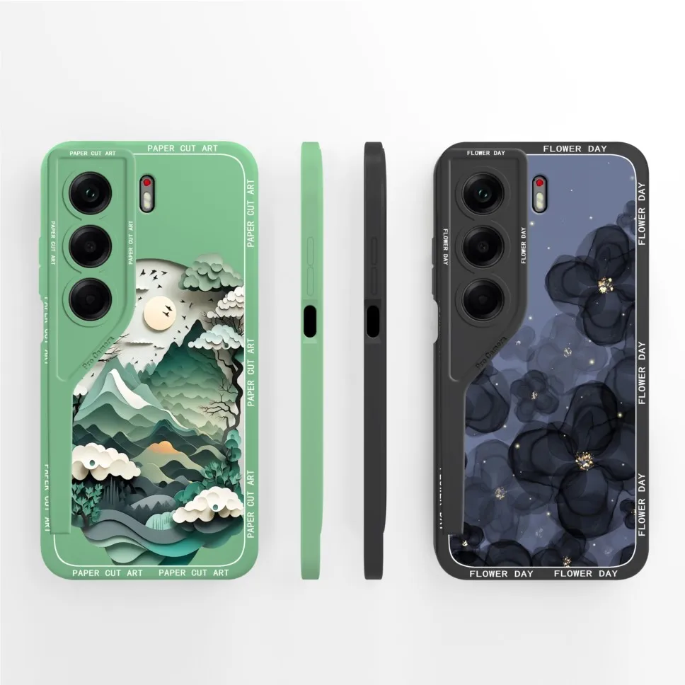 Pretty Mountain Astronaut Liquid Silicone Protective Case