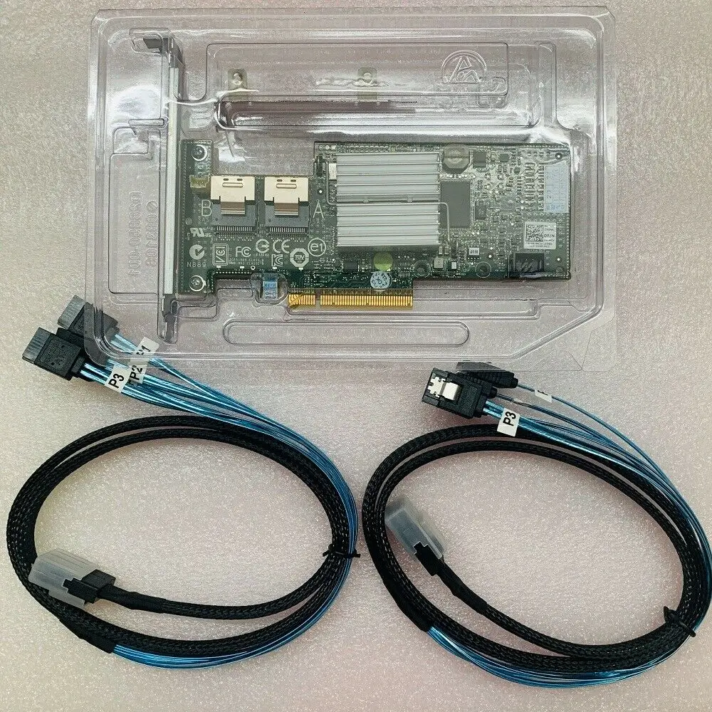 SAS HBA SAS HBA Card for H200 IT Mode SATA / SAS SAS2008 HBA Controller RAID 6Gbps PCIe x8 LSI 9211-8i M1015 ZFS FreeNAS unRAID + 2* SATA Cable