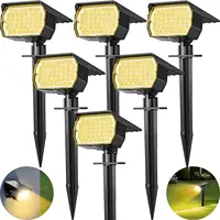 46 LED Solar Landscape Lights Outdoor IP65 Waterproof Solar Light with 3 Modes Solar Garden Spotlight for Yard Lawn Walkway 1
