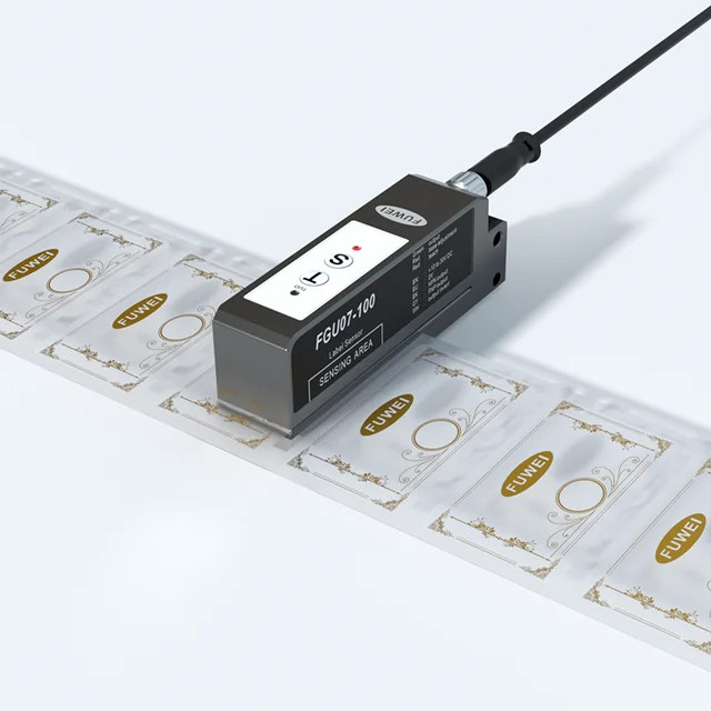 FUWEI FGU07-100 Transparent Label Detection for Labeling Machines Electric Eye Slot Type Label Sensor 1
