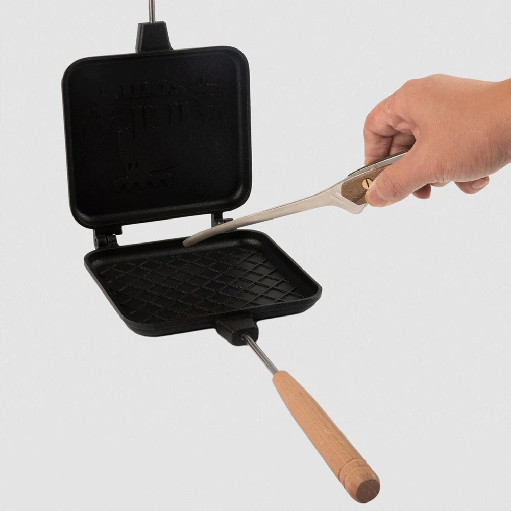 Stainless Steel BBQ Grill Tongs for Camping Outdoor Cooking
