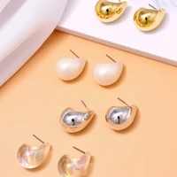 3Pairs Fashion Minimalist Drop Stud Earrings Set Women Colorful Boho Hoop Earrings Jewelry Gifts - Image 6