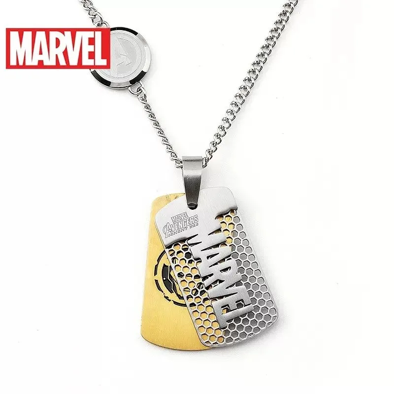 Marvel Avengers Anime Surround Iron Man Spider Man Captain America Collana Con Ciondolo Fashion Student Regalo Per Bambini