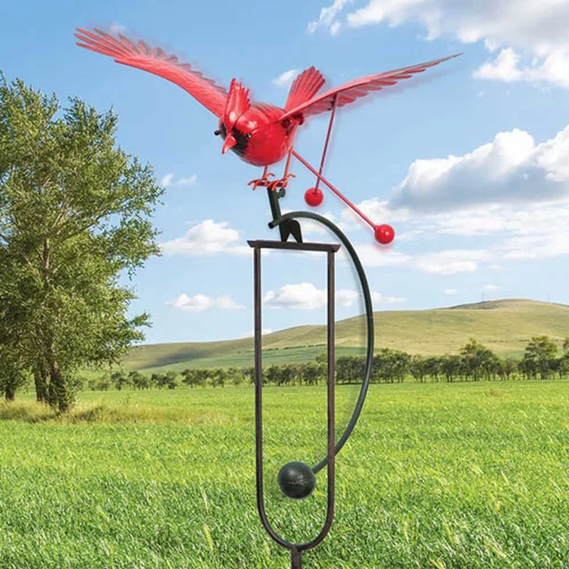 

Metal Owl Statue Garden Stake Decor Life-Like Eagle Sculpture Wind Spinner Garden Windmill