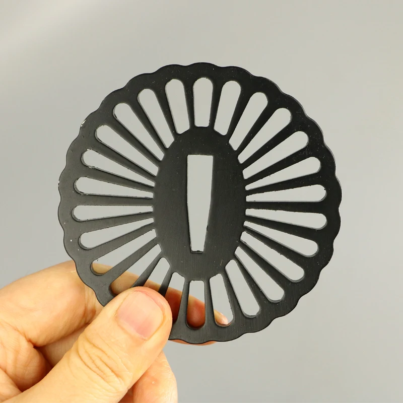 Nice Katana Tsuka Handle Steel Tsuba Guard Alloy Kashira Menuki