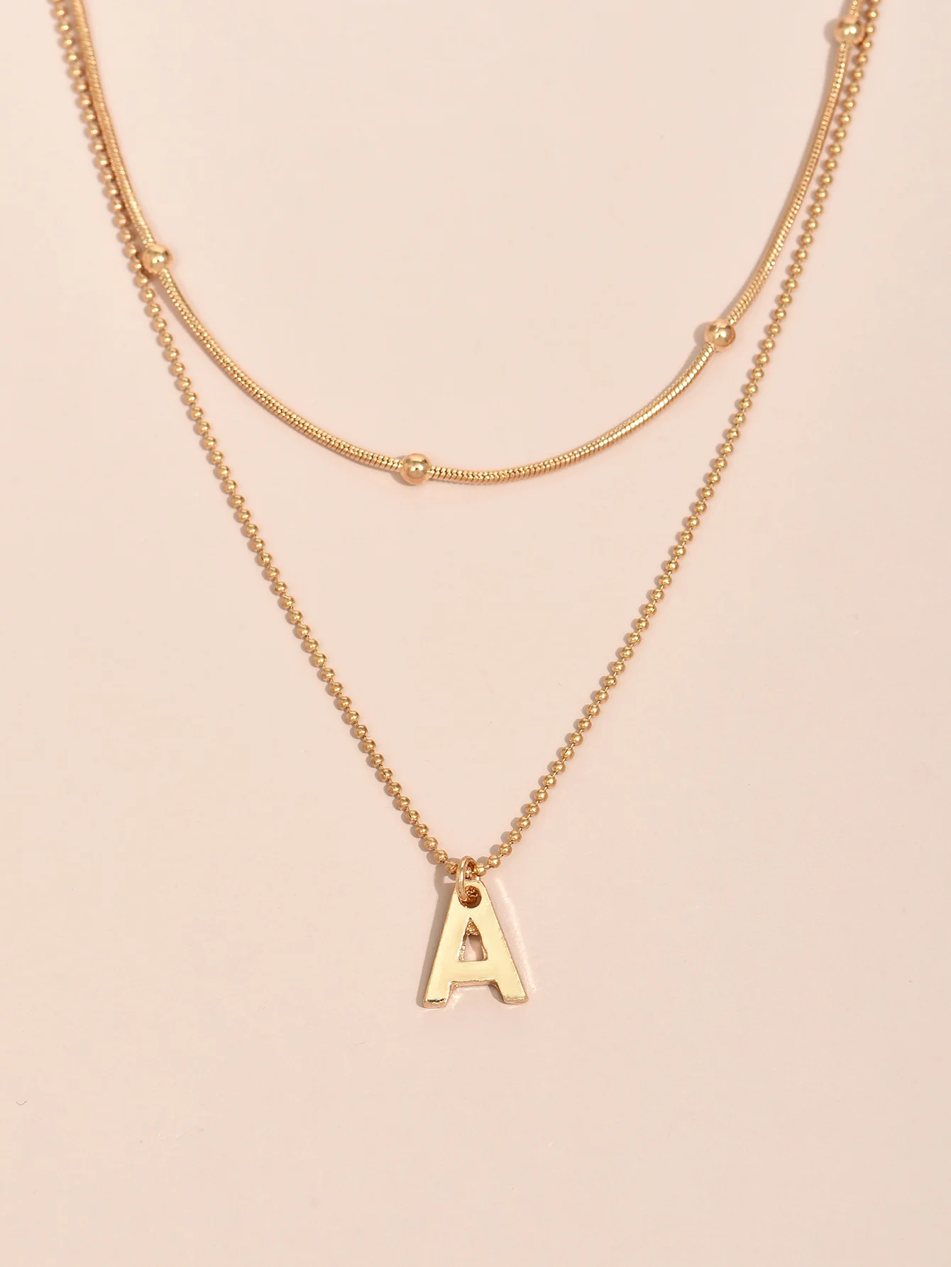 Hot Classic A Initial Letter Pendant Necklace Women Simple Stainless Steel Chain Necklace For Women Jewelry Gift Hot Classic A Initial Letter Pendant Necklace Women Simple Stainless Steel Chain Necklace For Women Jewelry Gift