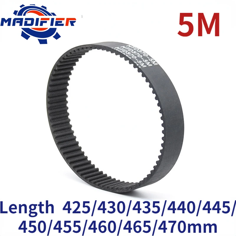 GKTOOLS 5M Width 10/15/20/25/30mm Closed Loop Rubber Timing Belt Length 425/430/435/440/445/450/455/460/465/470mm free shipping 10pcs lot 3d printer accessories gt2 6mm width closed loop rubber 2gt timing belt length 528mm