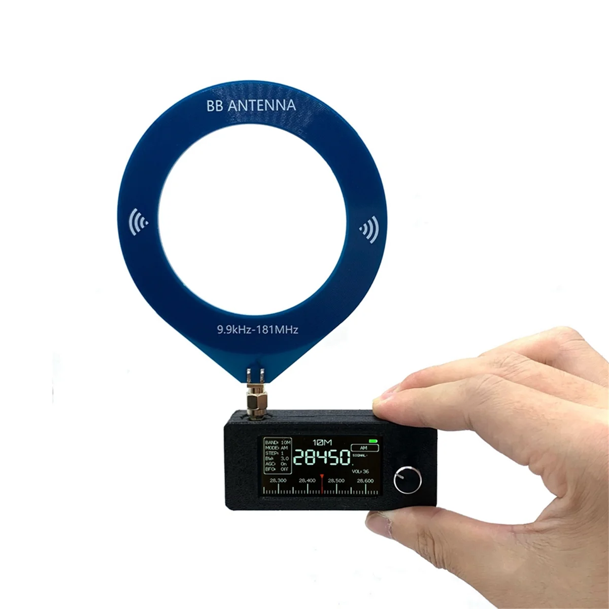 9.9khz-181mhz SMA Interface Mini Loop Antenna Pocket Size SI4732 Radio Receiver Mini Radio fm transmitter