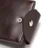 CUIKCA Slim Leather Wallet Coin Bag Money Clip Card Cases Zipper Women Men Pull Type ID Credit Holders Hasp 4