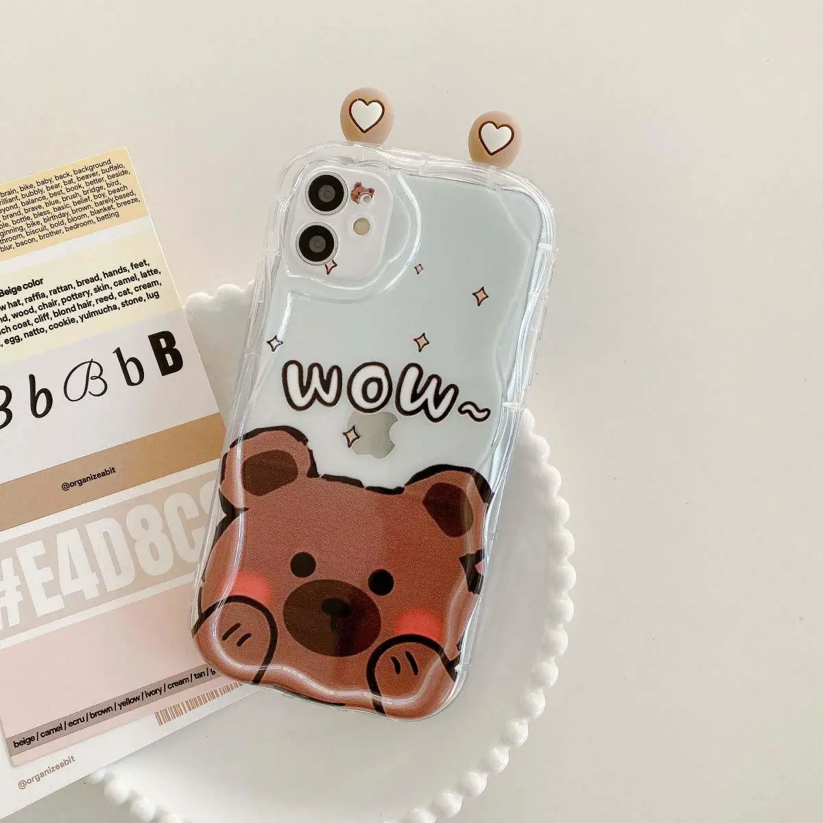 Whimsical Frog Eyes and Cat Ears Phone Case Cover