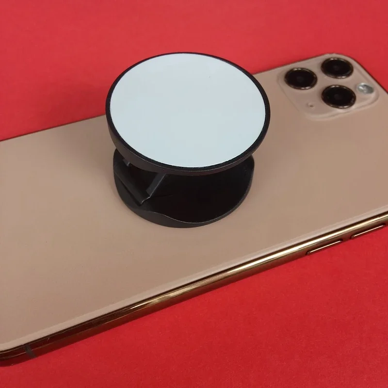 40 Pieces Blank Sublimation Phone Holders Collapsible Phone Stands Adhesive Finger Holders Phone Brackets