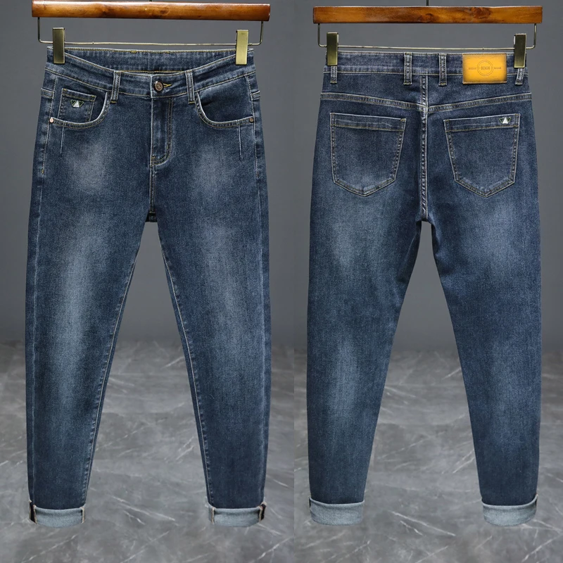 KSTUN Men Jeans Pants Denim Fashion Desinger Slim Fit Black Blue Gray Jeans for Man Streetwear