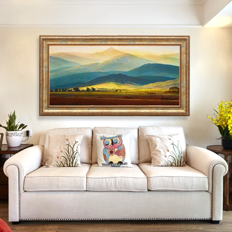 

Large Pictures Wooden Frame Holders Square Gifts Luxury Frame Bedroom Modern Photocard Quadros Grandes Wall Decoration Painting