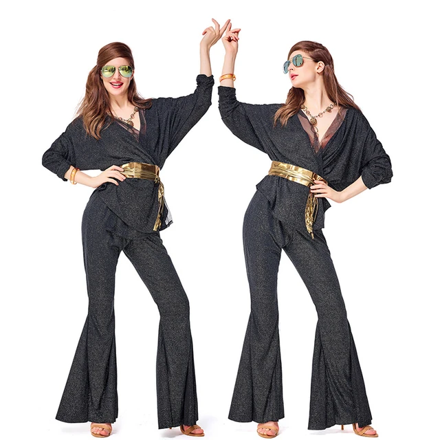 Halloween Costumes For Women Retro 70s Vintage Cosplay Dancer Hip Pop  Singer Disco Party Club Carnival Performance Clothing - AliExpress