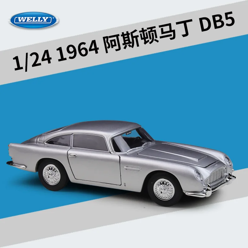 Welly 1:24 1964 Aston Martin Db5 Db 5 스포츠카 모델 합금 다이캐스트 장난감 컬렉션 디스플레이 피스 선물