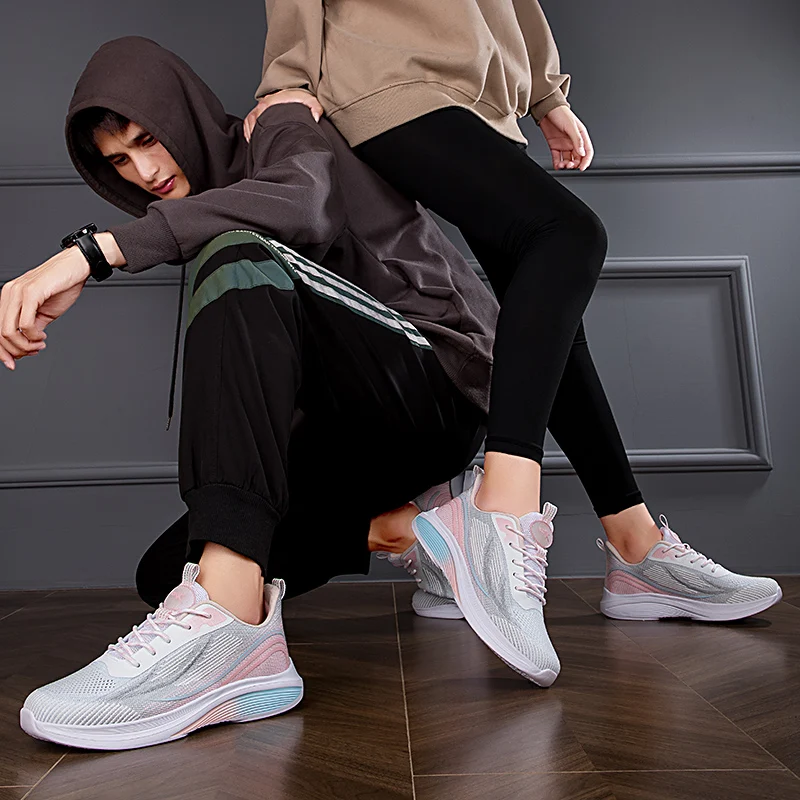 Women's Marathon Jogging Shoes Outdoor Fitness Training High Quality Women's Large 35-42 Sports Jogging Shoes